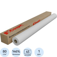 Бумага широкоформатная MEGA Engineer InkJet (дл 45 м, шир 1067 мм, 80 г/кв.м, белизна 146% CIE, d втулки 50 мм) 