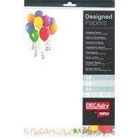 Дизайн-бумага DECAdry Star Collection, А4, 20 л, 90 г/м2, Воздушные шары