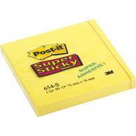 Блокнот суперклейкий Post-it, 76х76 мм, неоновый желтый, 90 л