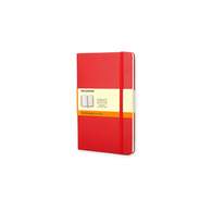 Блокнот Moleskine Classic Large 130Х210Мм 240Стр. Линейка Твердая Обложка Фиксирующая Резинка Красный