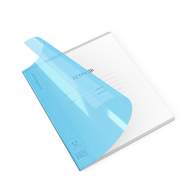 Тетрадь школьная ученическая с пластиковой обложкой на скобе ErichKrause Классика CoverPrо Vivid синий, А5+, 12 листов, клетка