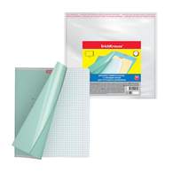 Набор пластиковых обложек ErichKrause Fizzy Clear для тетрадей и дневников, с клеевым краем, 212х395мм, 50 мкм 