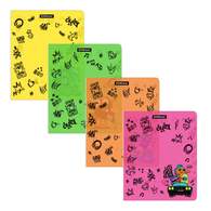 Набор пластиковых обложек ErichKrause Funny Monsters для тетрадей и дневников, 212х347мм, 80 мкм, ассорти (пакет 12 шт.)
