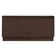 Планинг датированный 2023, 140х292 мм, 128 с.,    Wood AZ2545emb/dark-brown