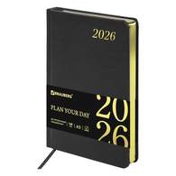 Ежедневник датированный 2026 А5 138x213 мм, BRAUBERG 