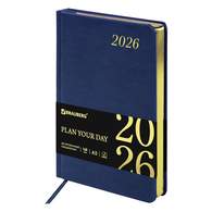 Ежедневник датированный 2026 А5 138x213 мм, BRAUBERG 