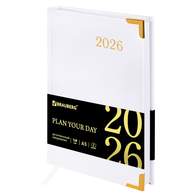 Ежедневник датированный 2026, А5, 138x213 мм, BRAUBERG 