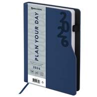 Ежедневник датированный 2026, А5, 150x213 мм, BRAUBERG 