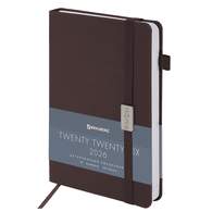 Ежедневник датированный 2026, А5, 138x213 мм, BRAUBERG 