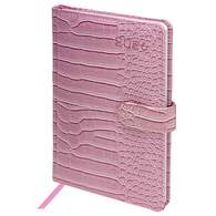 Еженедельник датированный 2026 А5 145х215 мм, BRAUBERG "Party", под кожу, коралловый