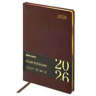 Ежедневник датированный 2026 БОЛЬШОЙ ФОРМАТ 210х297 мм, А4, BRAUBERG 