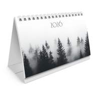 Календарь-домик настольный на гребне с бегунком, 2026 г., BRAUBERG, 160х105 мм, 