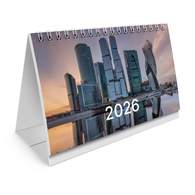 Календарь-домик настольный на гребне с бегунком, 2026 г., BRAUBERG, 160х105 мм, 