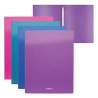 Папка на 4 кольцах пластиковая ErichKrause Diagonal Vivid, 24мм, A4, ассорти  