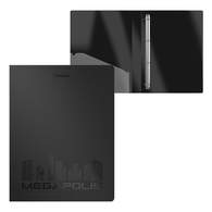 Папка на 4 кольцах пластиковая ErichKrause MEGAPOLIS, 24 мм, А4, черный 