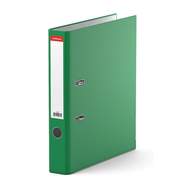 Папка-регистратор Erich Krause Стандарт, сверху пластик, внутри - картон, 50 мм, зеленый