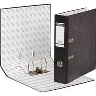 Регистратор BANTEX, 75мм, мрамор с черным корешком