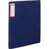 Папка на 4-х кольцах Attache F504/07, А3, вертикальная, 25/32мм, пластик, синяя