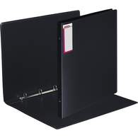 Папка на 4-х кольцах Attache F504/07, А3, вертикальная, 25/32мм, пластик, черная