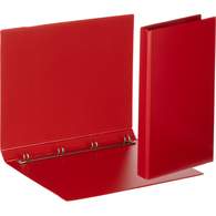 Папка на 4-х кольцах Bantex, А4, 15/25мм, картон/ПВХ, красная
