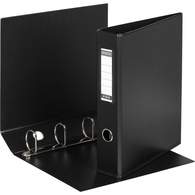 Папка на 4-х кольцах Bantex, А4, 45/60мм, картон/ПВХ, черная