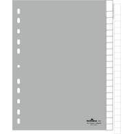 Разделитель 1-20 разделов DURABLE, А4, пластик, серый, с вставными табуляторами