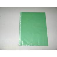Папка-карман цветная зеленая Премиум, А4+, глянец, 30мкм, 50шт/уп