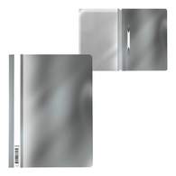 Папка-скоросшиватель пластиковая ErichKrause Glossy Ice Metallic, A4, серебряный 
