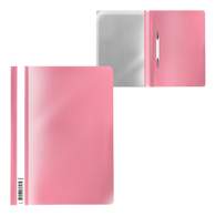 Папка-скоросшиватель пластиковая ErichKrause Diagonal Pastel, A4, розовый