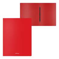 Папка-скоросшиватель пластиковая с пружинным механизмом ErichKrause Matt Classic, A4, красный 