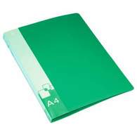 Папка-скоросшиватель Бюрократ с пружинным механизмом, А4, пластик 0,70 мм, зеленый