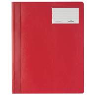Папка - скоросшиватель Durable, для документов, с карманом для маркировки, A4+, ПВХ Красный
