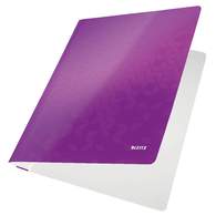 Папка-скоросшиватель Leitz WOW, А4, ламинированный картон, фиолетовая
