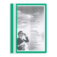 Папка-скоросшиватель Attache с прозрачным верхним листом, A4, зеленая
