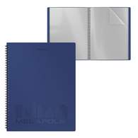 Папка файловая пластиковая на спирали ErichKrause MEGAPOLIS, c 20 карманами, A4, синий 