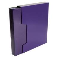 Папка с 100 прозр.вклад. Бюрократ DeLuxe A4 пластик 0.7мм черничный в коробе