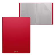 Папка файловая пластиковая ErichKrause Matt Classic, c 10 карманами, A4, красный 