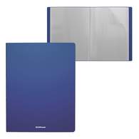 Папка файловая пластиковая ErichKrause Matt Classic, c 20 карманами, A4, синий 