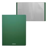 Папка файловая пластиковая ErichKrause Matt Classic, c 30 карманами, A4, зеленый 