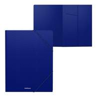 Папка на резинках пластиковая ErichKrause Diamond Total Blue, А4, синий