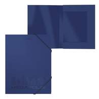Папка на резинках пластиковая ErichKrause MEGAPOLIS, A4, 30мм, синий 