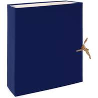 Папка-бокс архивная складная, бумвинил Lamark, А4, 70 мм, синяя