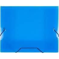 Папка на резинках Attache Т215/07, А5, 15мм, полупрозрачная синяя