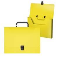 Портфель пластиковый ErichKrause Diagonal Neon, A4, желтый