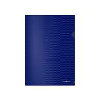 Папка-уголок пластиковая ErichKrause Diamond Total Blue, A4, полупрозрачный, синий
