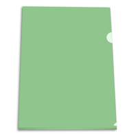 Папка-уголок, А4, глянец, 0,15мм, зеленая