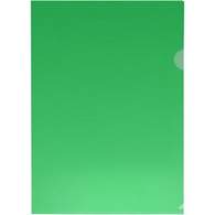 Папка-уголок, А4, с тиснением, 0,10мм, зеленая
