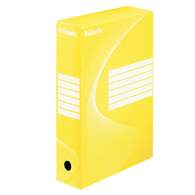 Короб архивный Esselte Boxy 80мм, 80x352x250, желтый