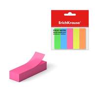 Закладки бумажные с клеевым краем ErichKrause Neon, 15х50 мм, 500 листов, 5 цветов
