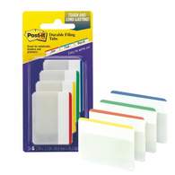 Набор закладок пластиковых усиленных суперклейких Post-it, ширина 50 мм, 4 цвета по 6 шт.